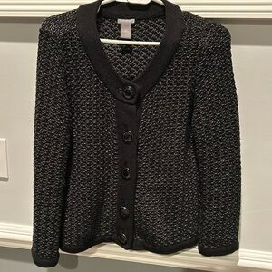 Black cotton sweater size medium by Ann Taylor